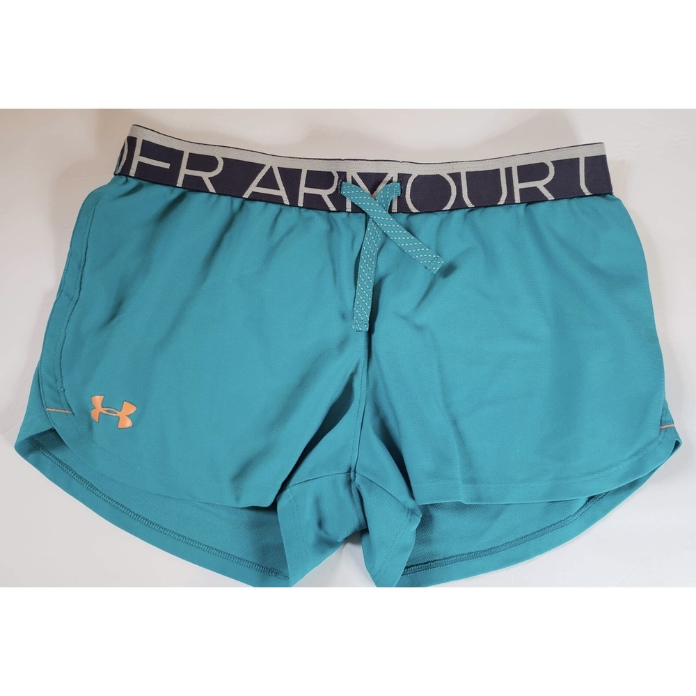 Under Armour HeatGear Loose Fit Youth XL Athletic Shorts YXL Blue Girls